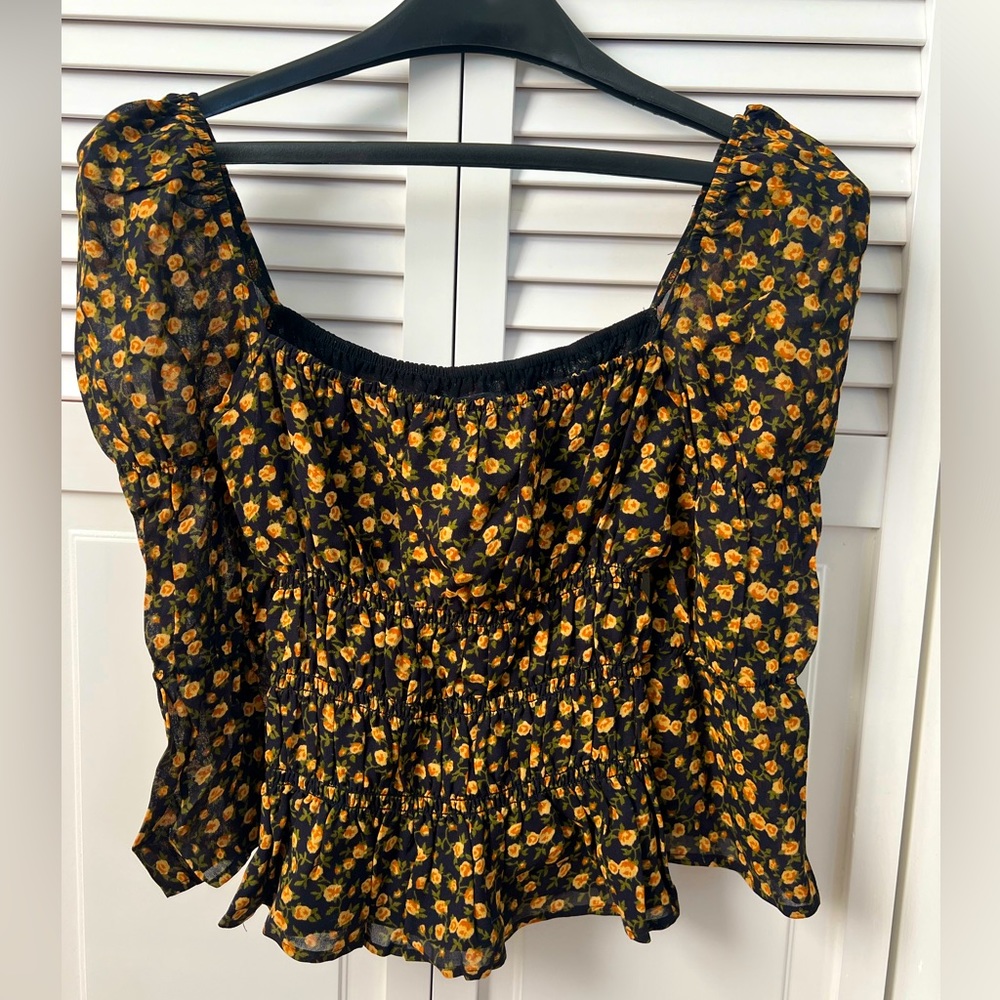 Reformation Scrunchy Top